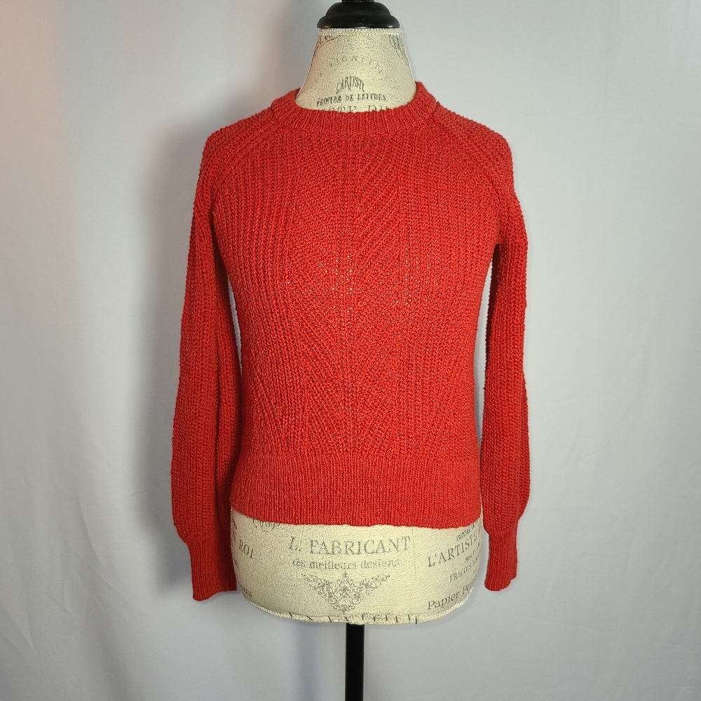 Madewell Balloon Sleeve Burnt Orange XXS